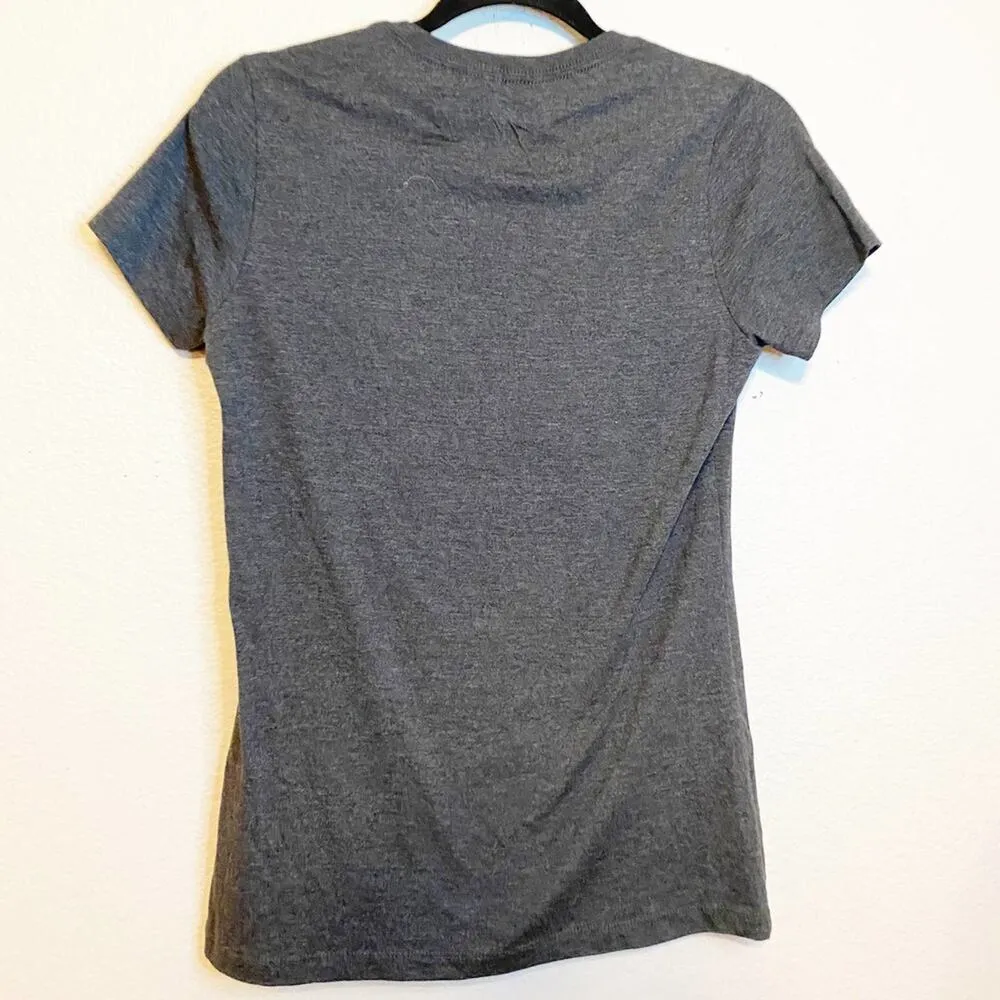 Pumpkin Spice Everything Gray Size Large Graphic Short Sleeve Slim T-Shirt - Image 3