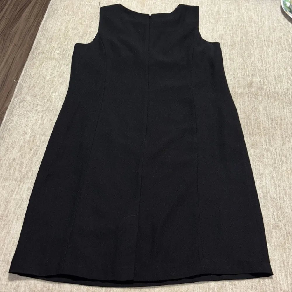 Peter Nygard 16 Jet black sheath pencil dress Fully lined like New wedding - Image 4