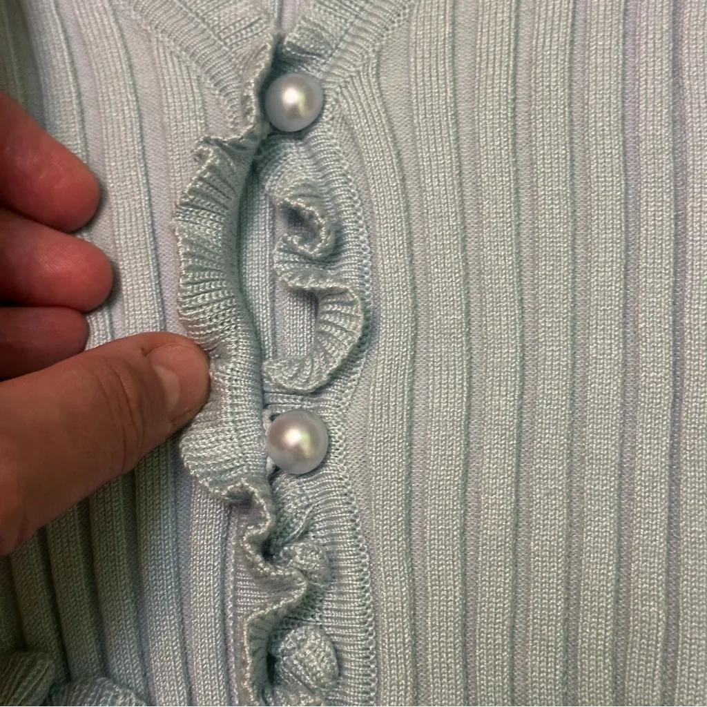 Princess Polly Light Blue Ribbed Top size XS/S - Image 6