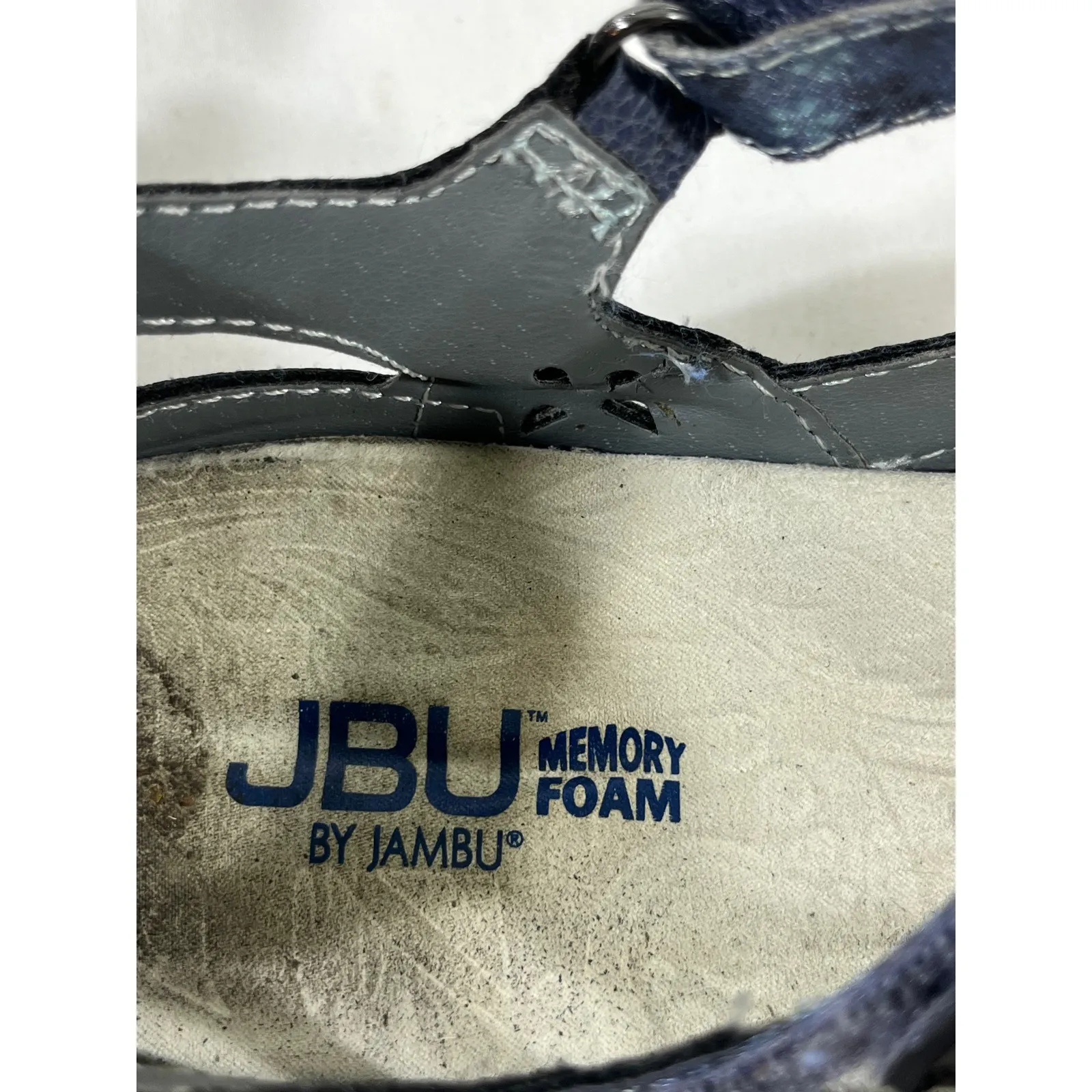 JBU by Jambu Mary Jane Shoes Blue Flower Cutout Comfort Women Cornflower Blue 8 - Image 10