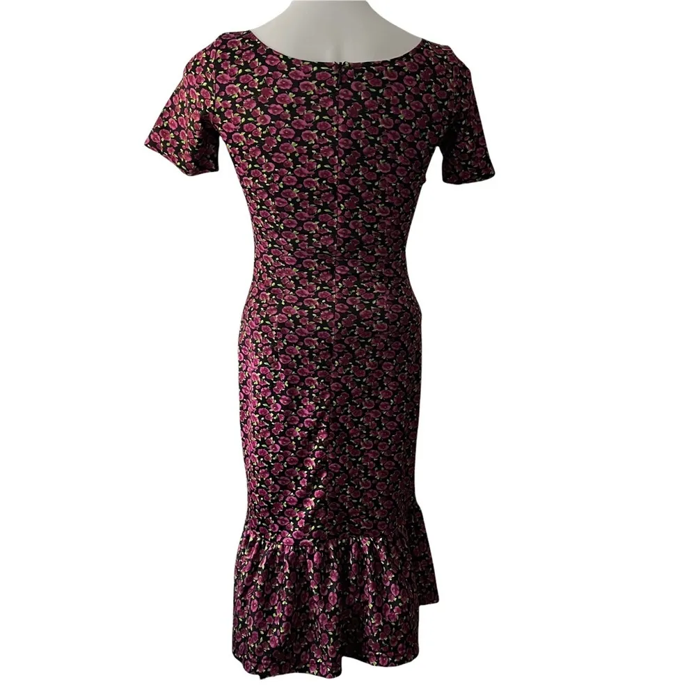 Bettie Page by Tatyana Floral Print Bodycon Dress - Image 5