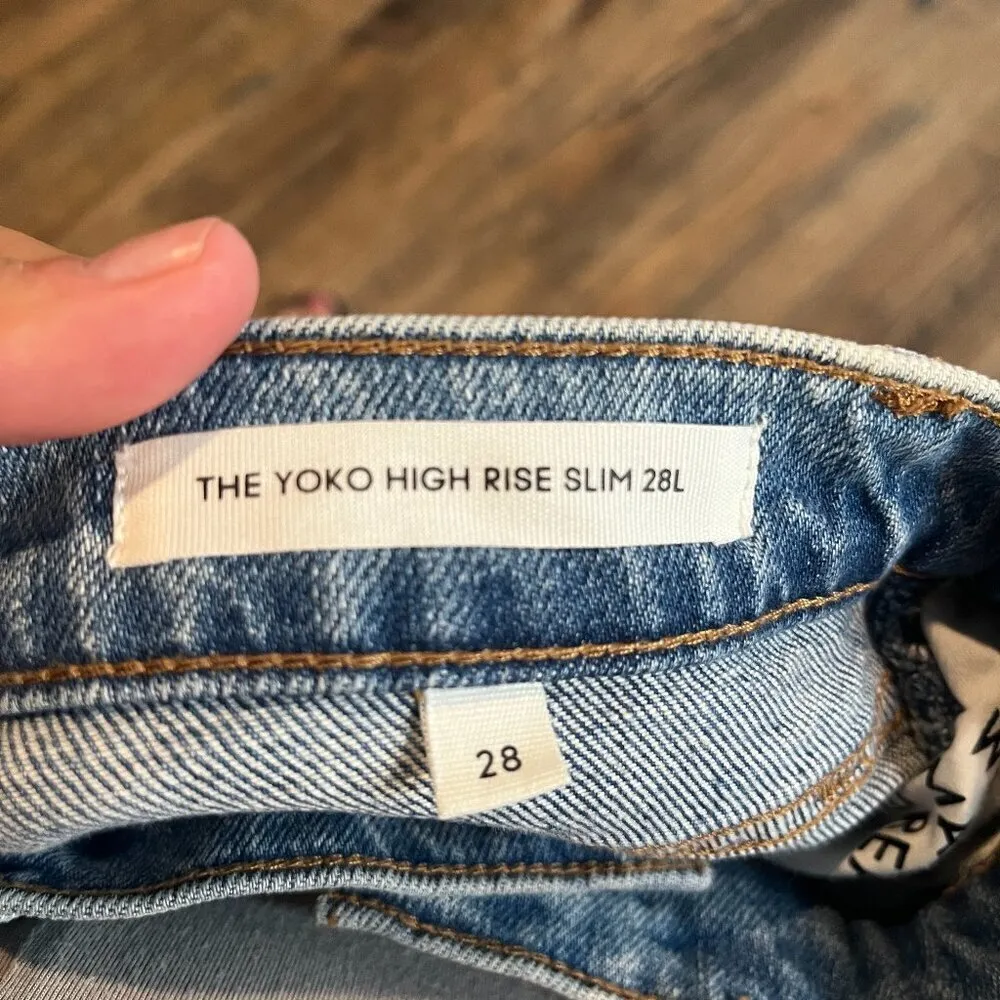 Denim Forum Yoko High Rise Slim jeans Blue Size 28 - Image 5