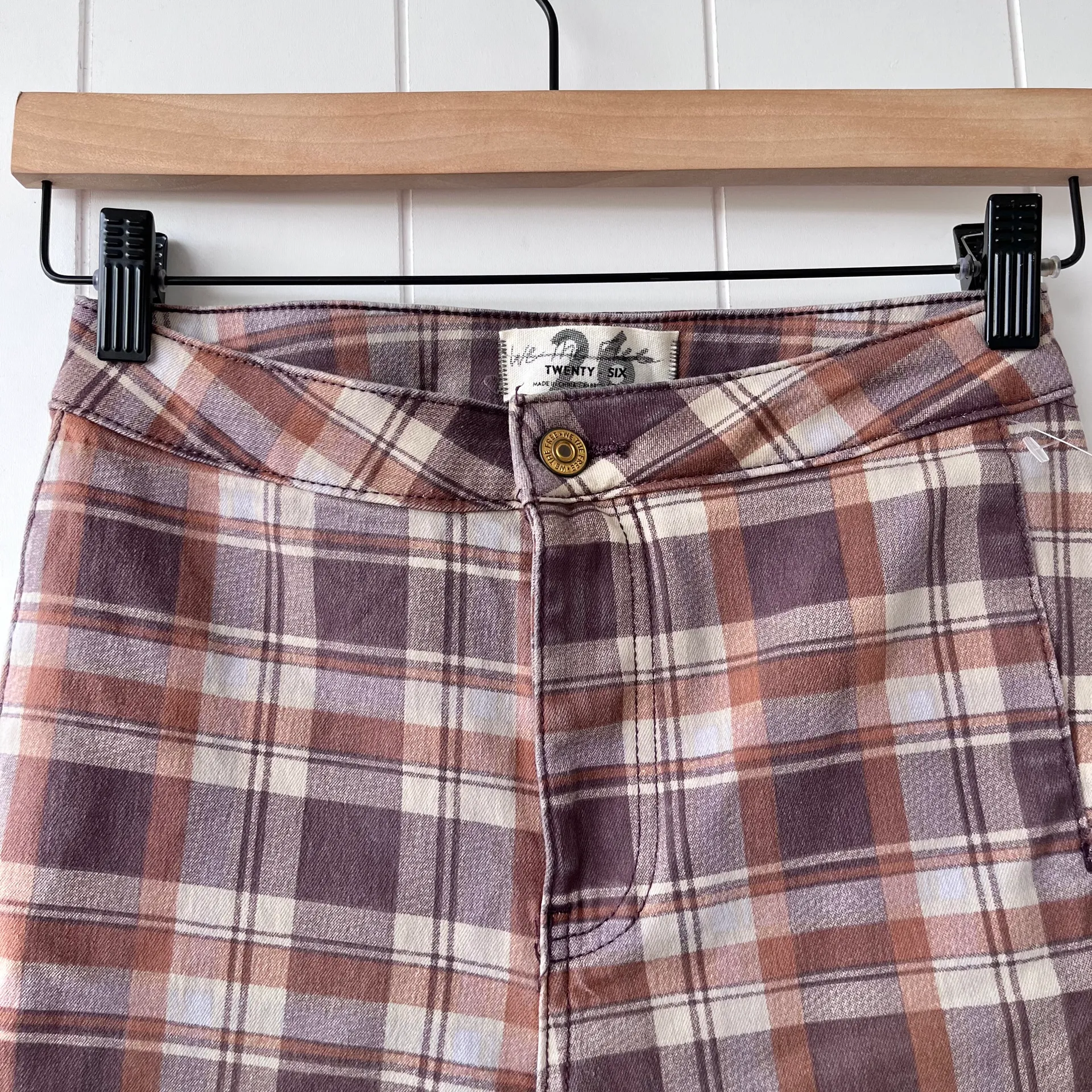 FP plaid flare jeans - Image 6