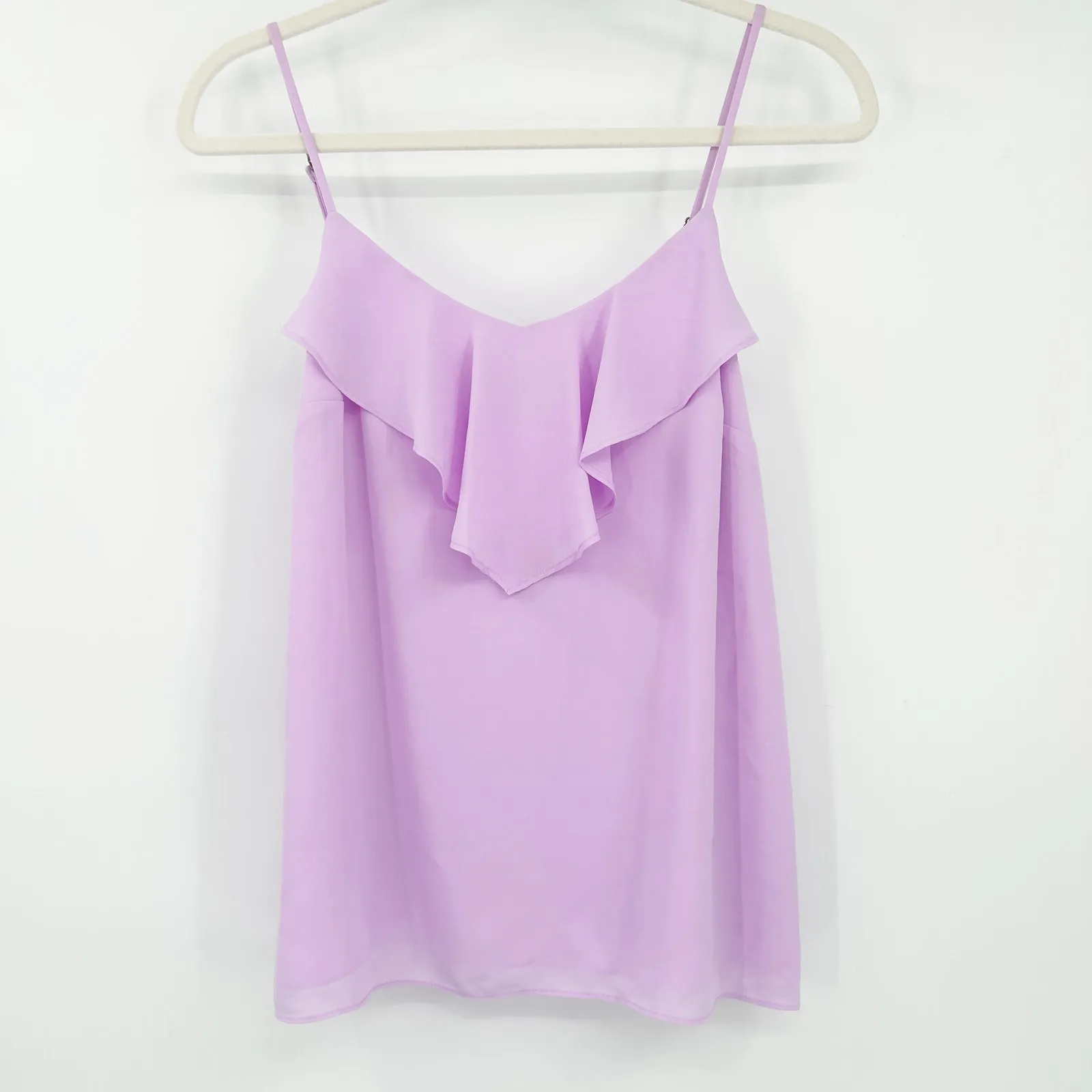 Lilly Pulitzer‎ Womens Coquette Karmen Ruffle Cami Top Size S Lilac Freesia - Image 2