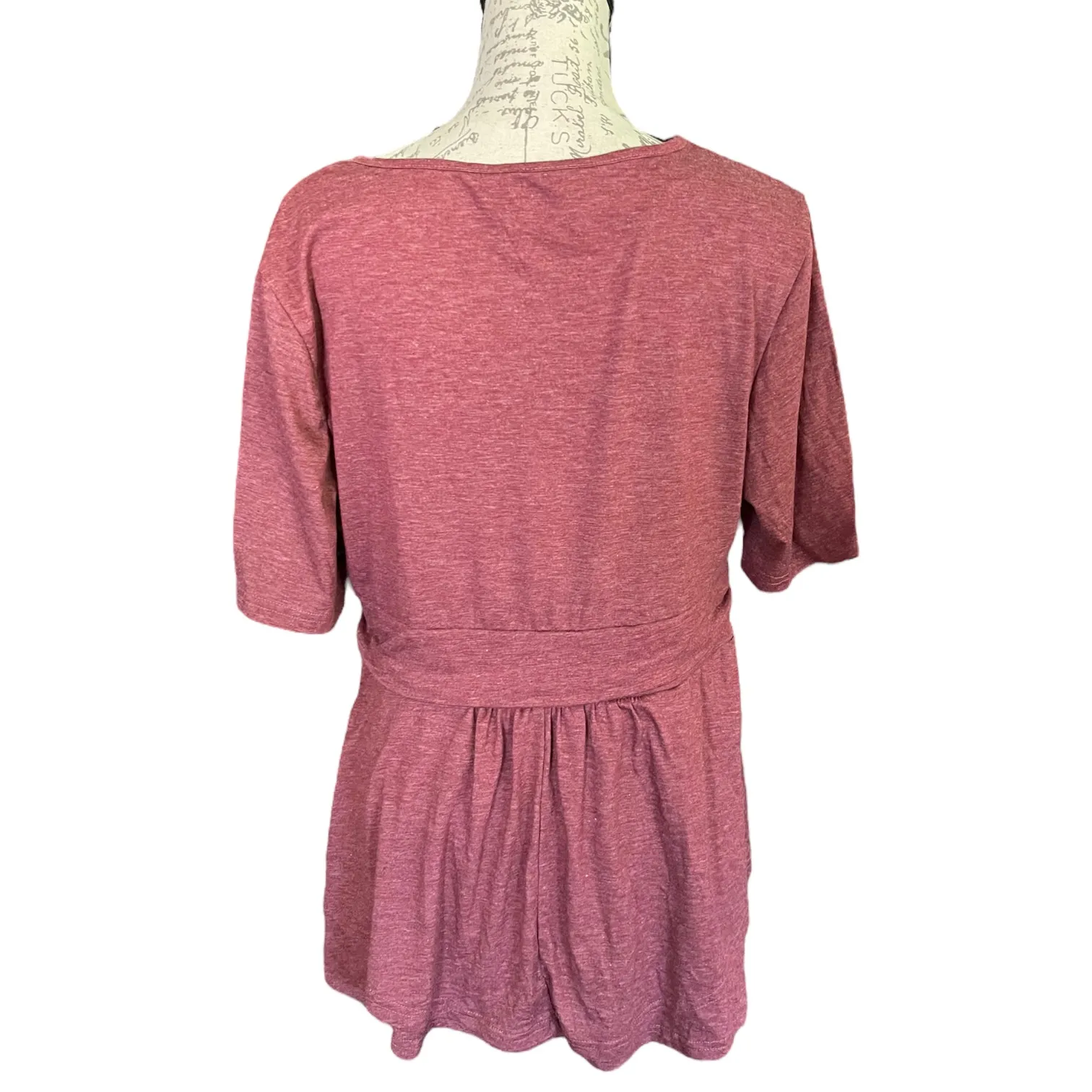 Bloomchic Dusty Rose Pink Baby Doll Shirt Size 14/16 NWOT - Image 2