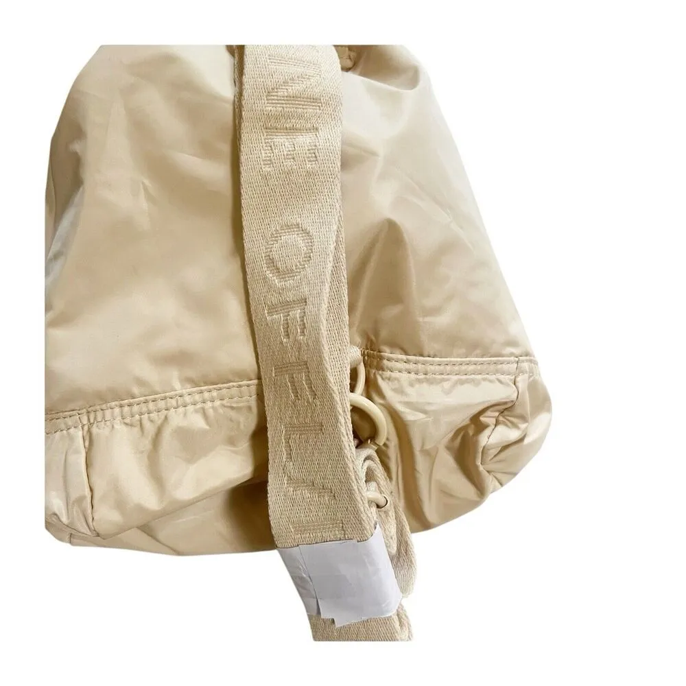 NWT Aerie Offline Mini Drawstring Back Pack One Size Cream Polyester - Image 4