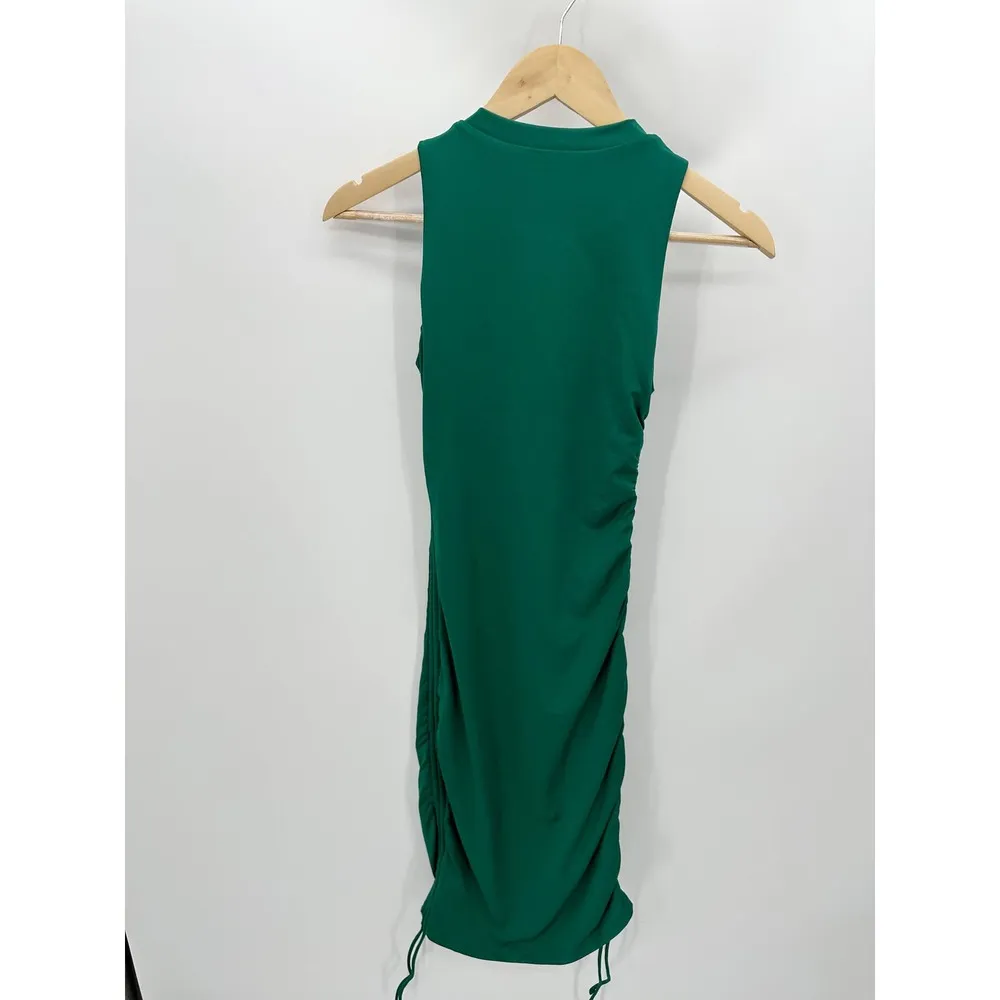 Superdown Dress Women XXS Green Cory Ruched Side Sleeveless Mini Revolve - Image 2