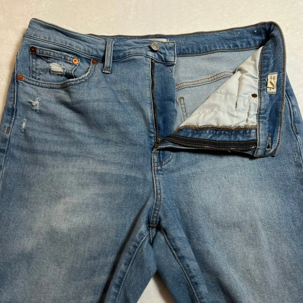 Madewell High Rise The Perfect Vintage Jeans Size 30 Distressed Casual Preppy - Image 9