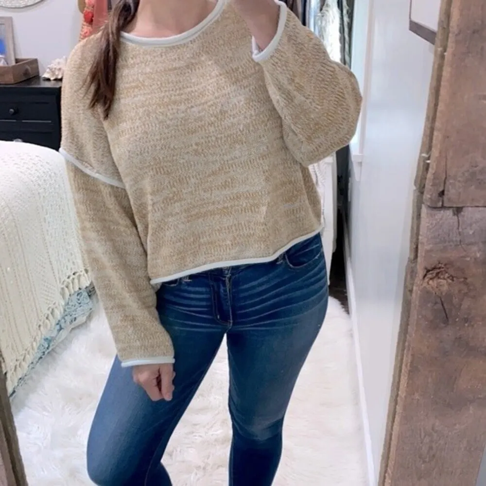 Crescent by Stitchfix crop sweater size large - Image 2