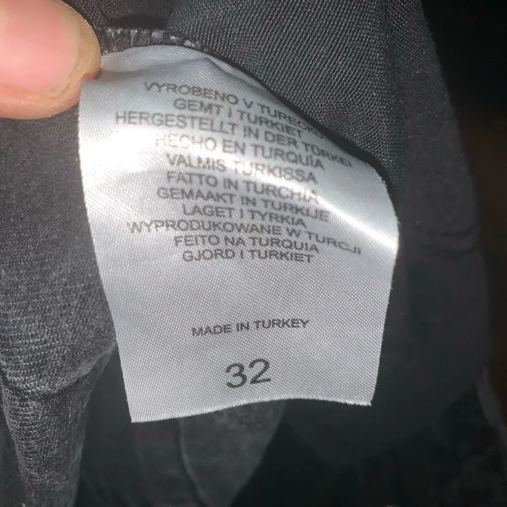 Free People Ragged Priest black destroyed straight size 32 jeans - Image 5