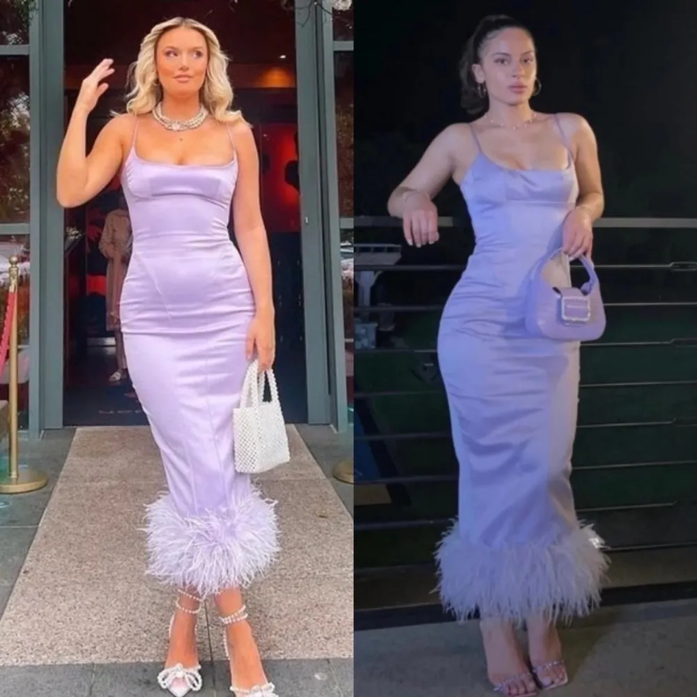 HOUSE OF CB 'Helena' Orchid purple lavender Satin Midi Dress /Size XS‎ NWOT - Image 2