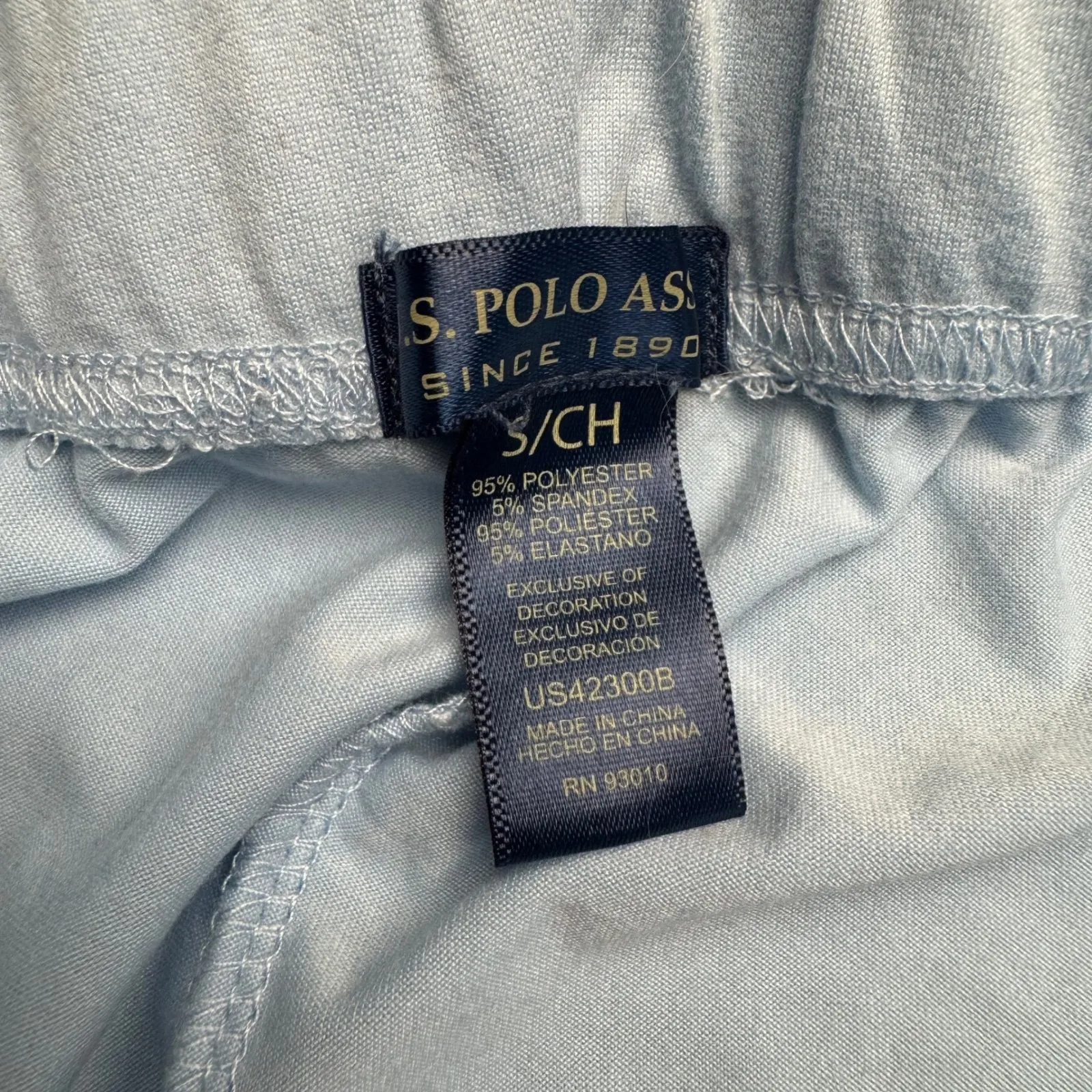 US Polo Assn Womens Light Blue Jogger Sweatpants Lounge Pants‎ Size Small - Image 3