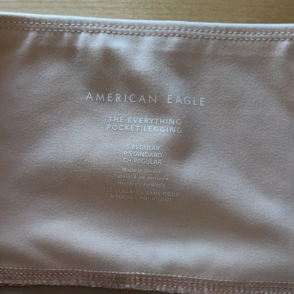 American Eagle Mid-Rise Pink The Everything Pocket Legging, S - Image 6