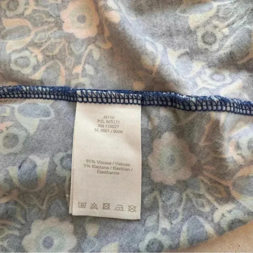 Boden Diana Maxi Dress in Blue/Green Floral Print Sz 4p Blue - Image 10