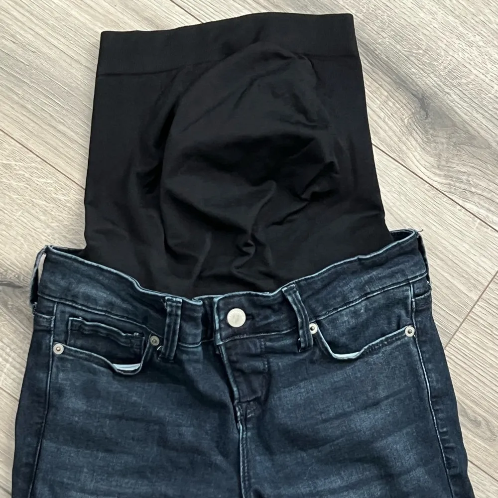 Blanqi Maternity Women’s Skinny Fit Full Belly Panel Jeans | Dark Wash | 0 Size undefined - Image 5