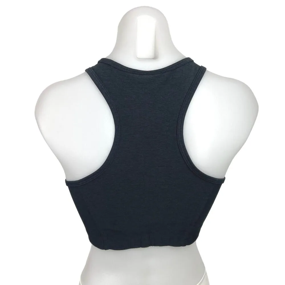 Outdoor Voices Black High Neck Racerback Workout Athletic Cropped Top Size S - Image 2