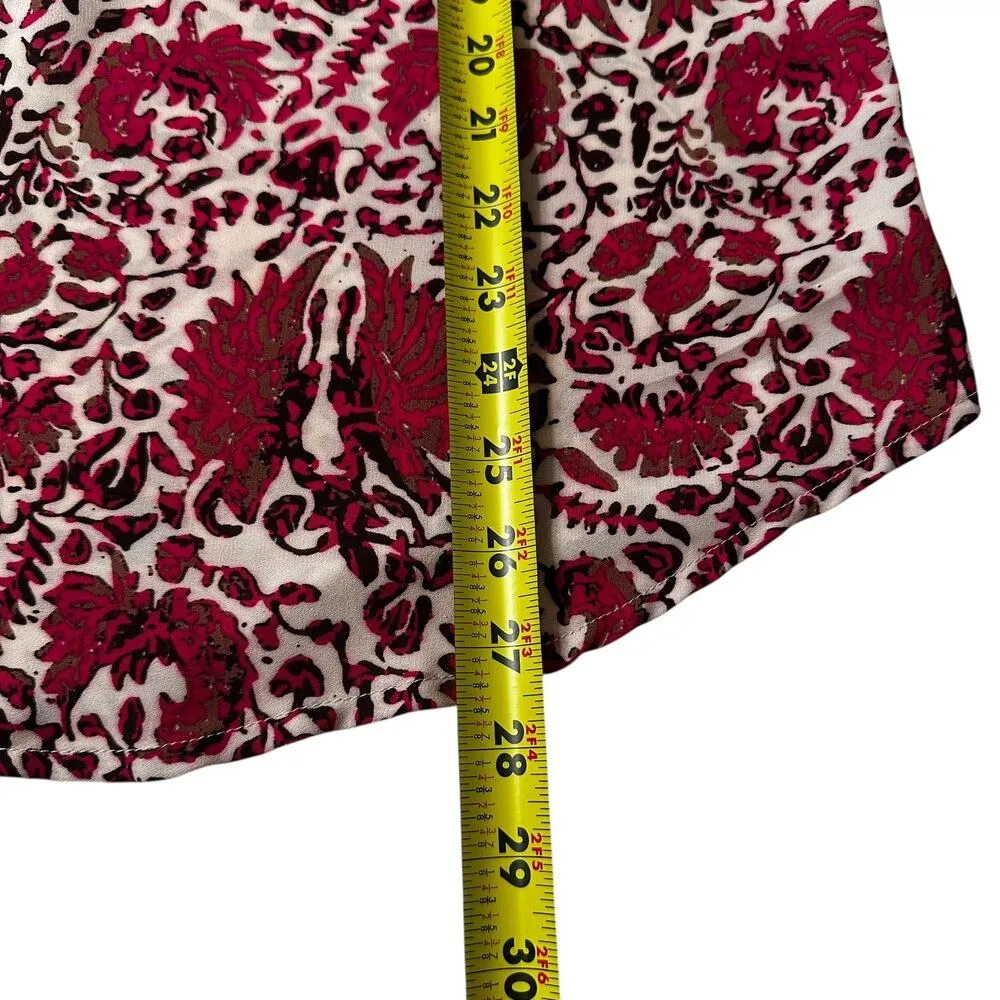 Cynthia Rowley Multicolor Printed Top Women Blouse Size Medium | 71-35 - Image 5