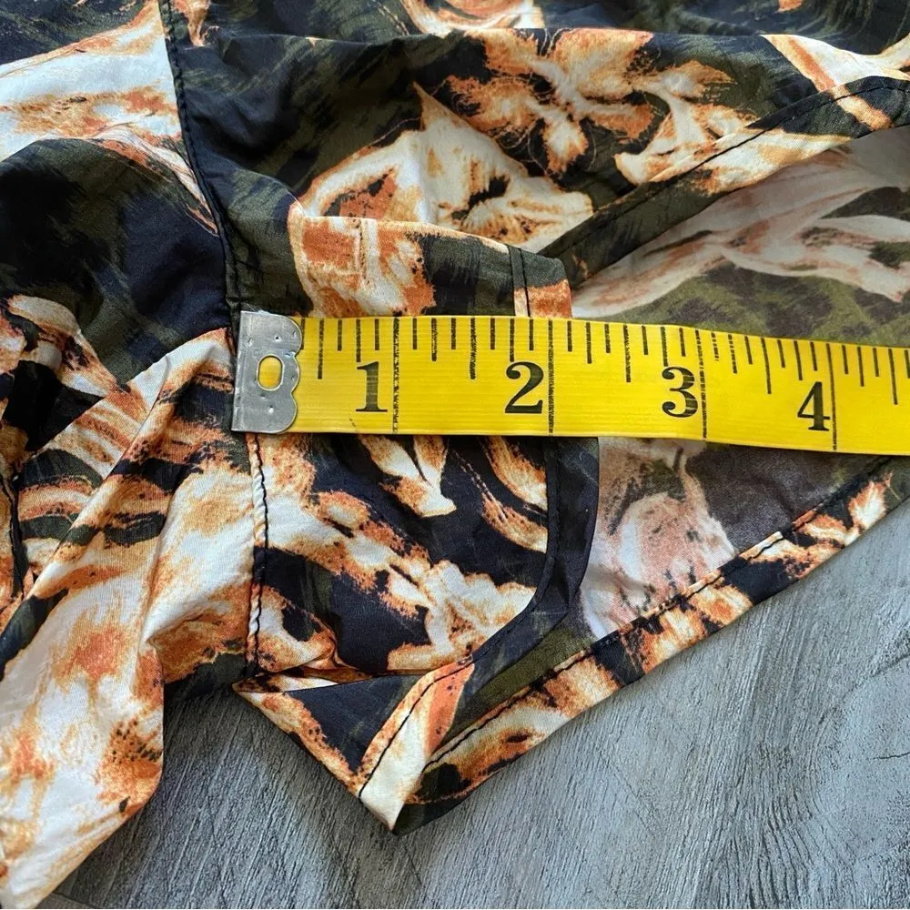 Free People Movement Shorts Athleisure Workout Black Floral XS Stretch - Image 9