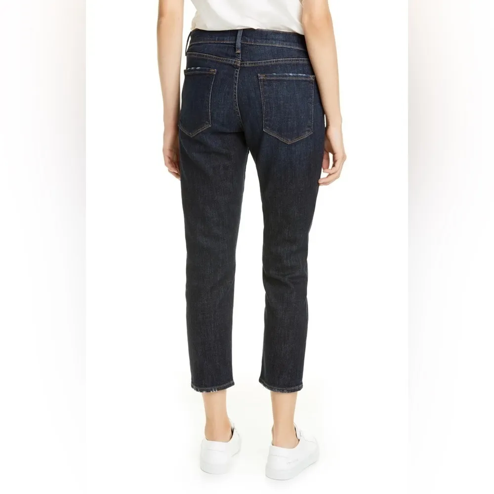 Frame Le Garcon Crop Boyfriend Jeans in Covant Dark Wash Size 28 NWOT - Image 2