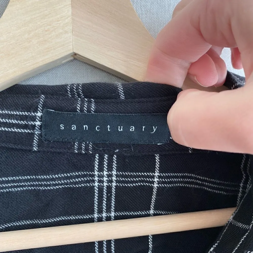 Sanctuary plaid metallic shirt  - Image 4