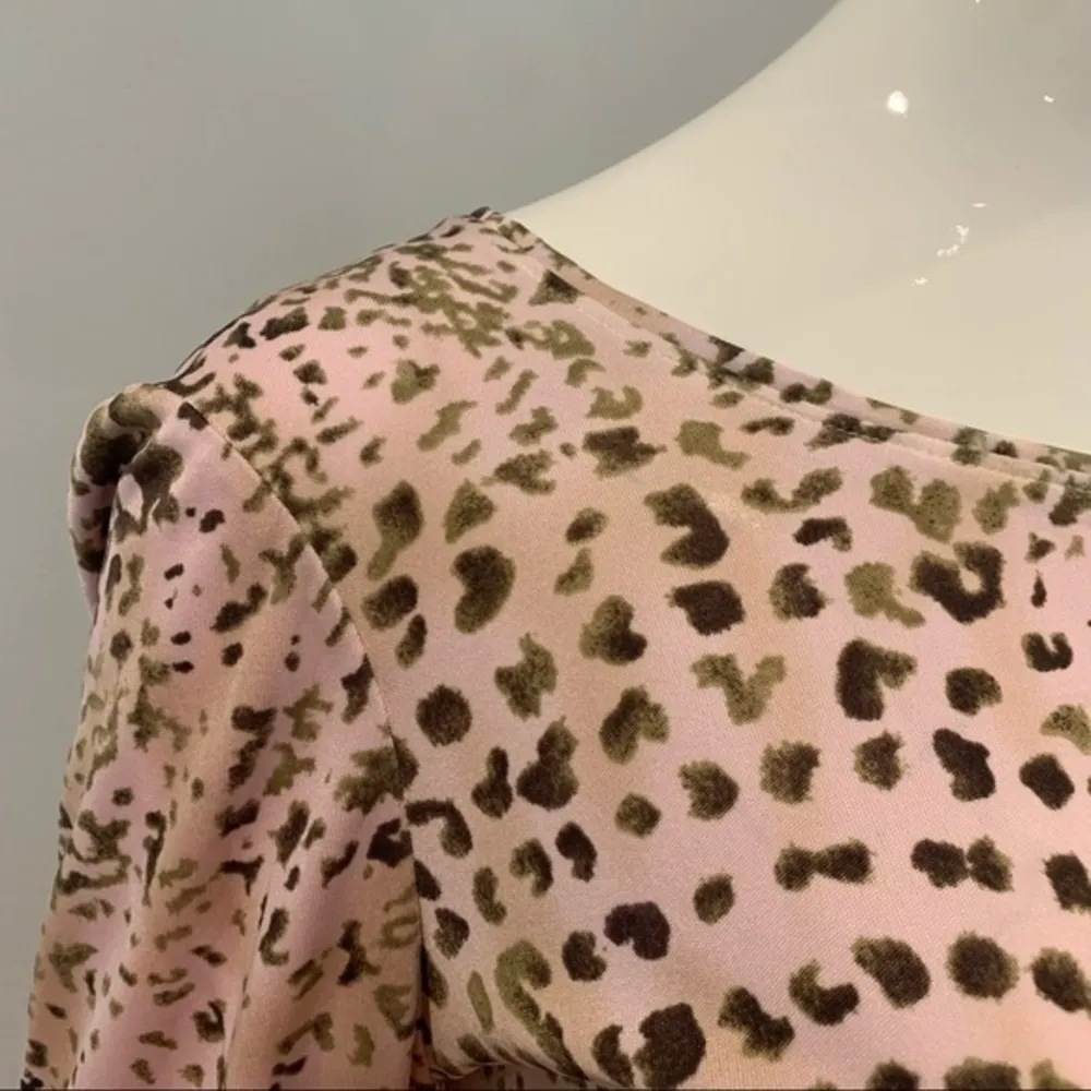 Carlisle 100% Silk Animal Print Top - Image 2