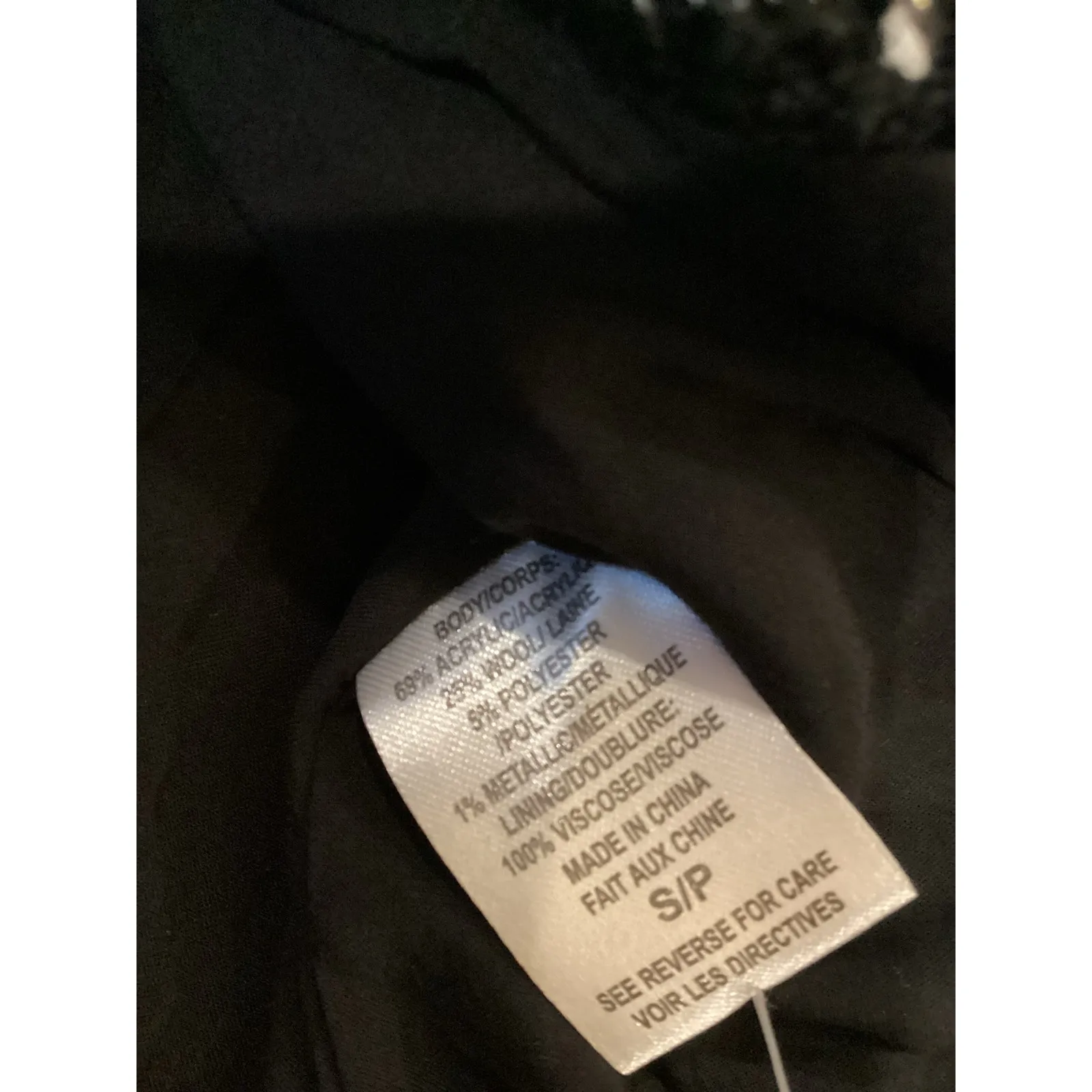 Cami NYV  black Bruna tweed blazer - windowpane NWT size small - Image 11