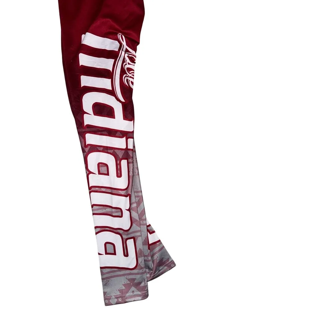 IN Hoosiers love indiana basketball leggings xlusion women’s small game day EUC Red - Image 2
