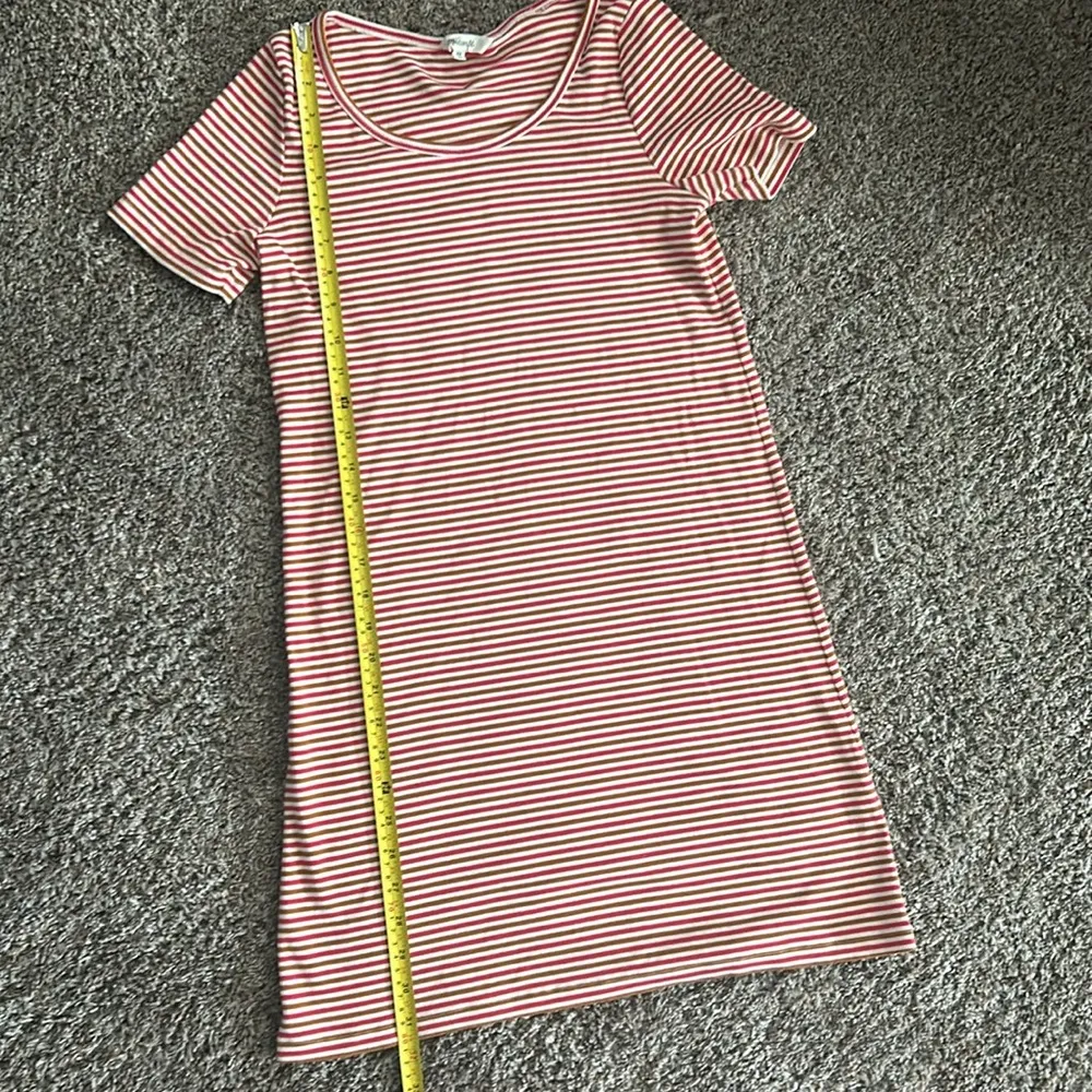 Madewell Striped Short Sleeve Scoop Neck Dress Sz XS - Image 5