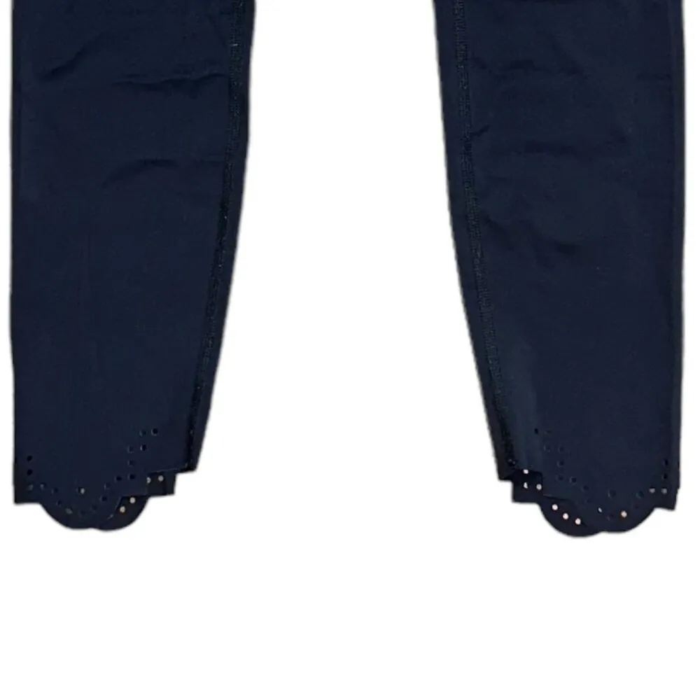 Beyond Yoga Cruz Scalloped High Waist 7/8 Yoga Leggings Black Medium Workout Gym - Image 2