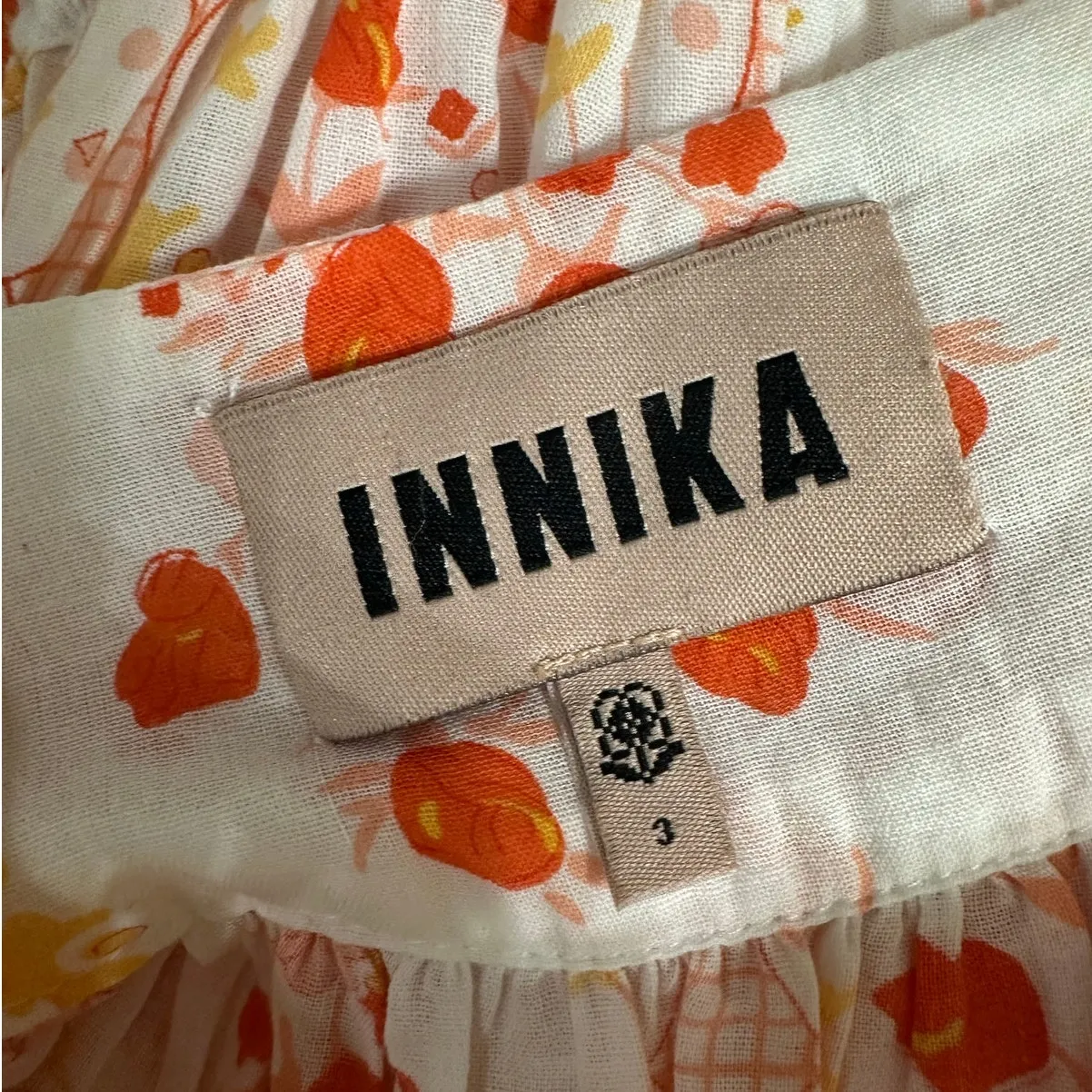 Innika Choo Floral Maxi Dress White Size L - Image 2