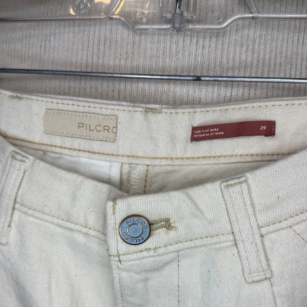 Pilcro High Waist Cream Shorts NWT Anthropologie - Image 2