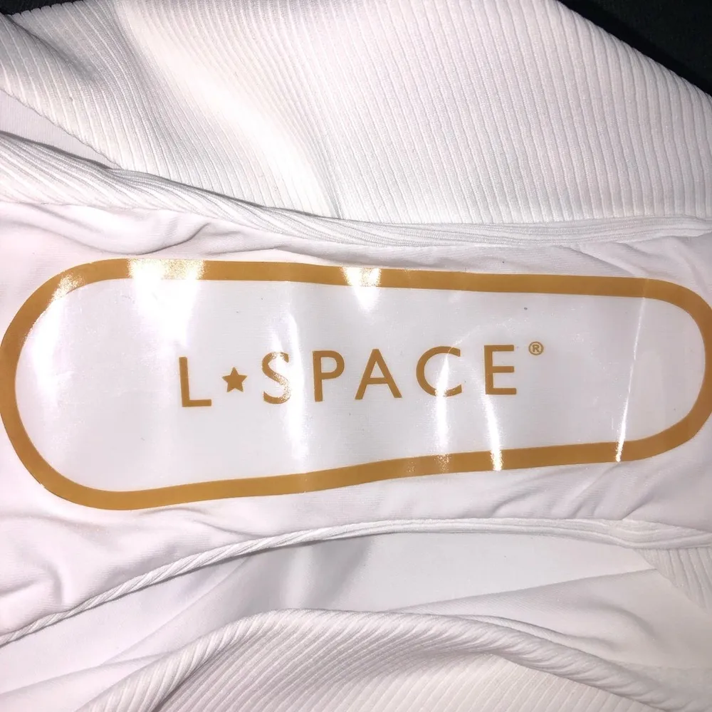 L*Space Pratt White Ribbed Bikini Bottom XL NWT - Image 7