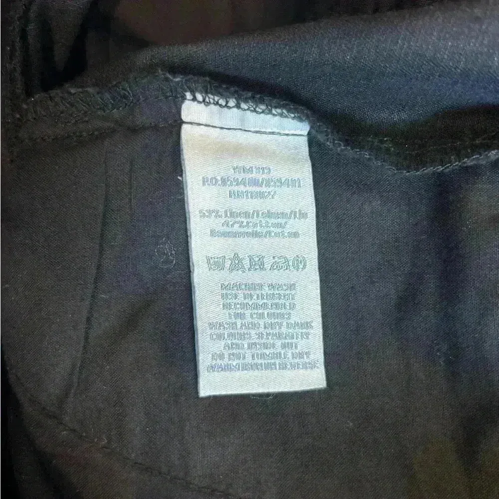 Boden black linen blend pants in size 12R - Image 6