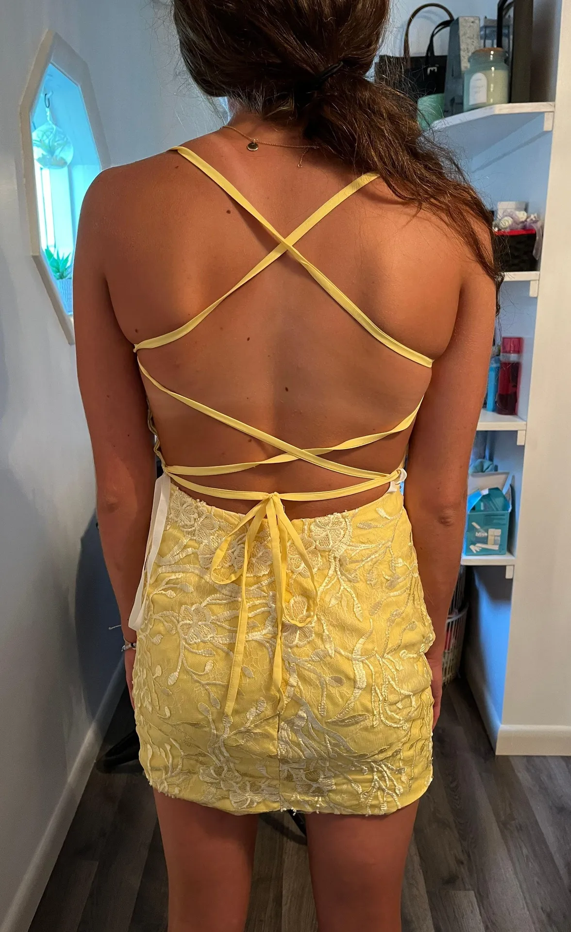 Homecoming Dresses Yellow Size 2 - Image 2