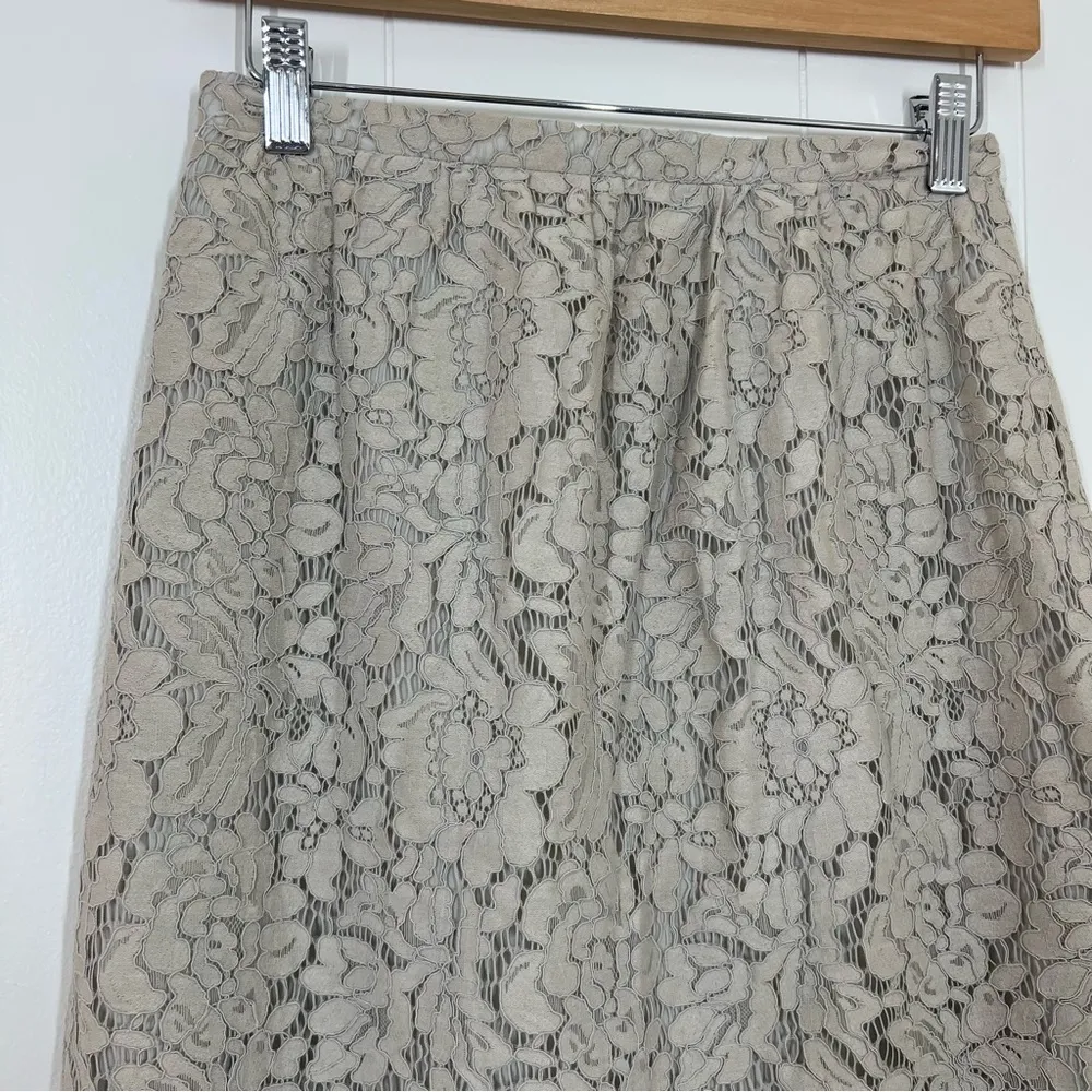 Jenny Yoo Cream Lydia Lace Skirt - Image 7