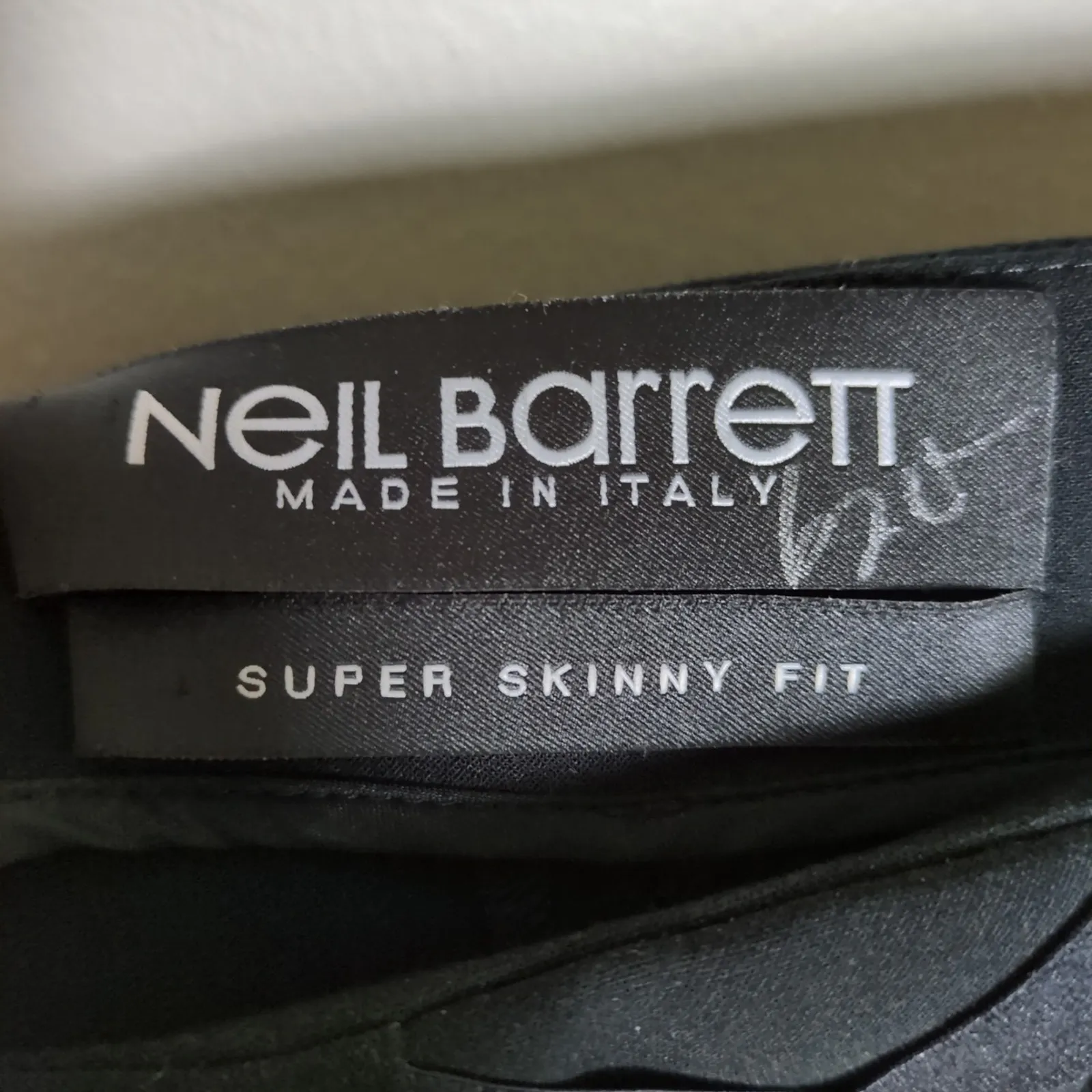 NEIL BARRETT Black Criss Cross Front Super Skinny Fit Ankle Pants Women's IT 40 Size 6 - Image 4