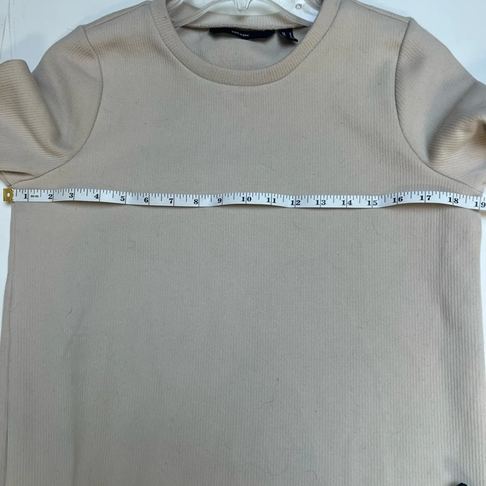 Vero Moda Cream Beige Sweater Long Sleeve Dress Size Small - Image 9