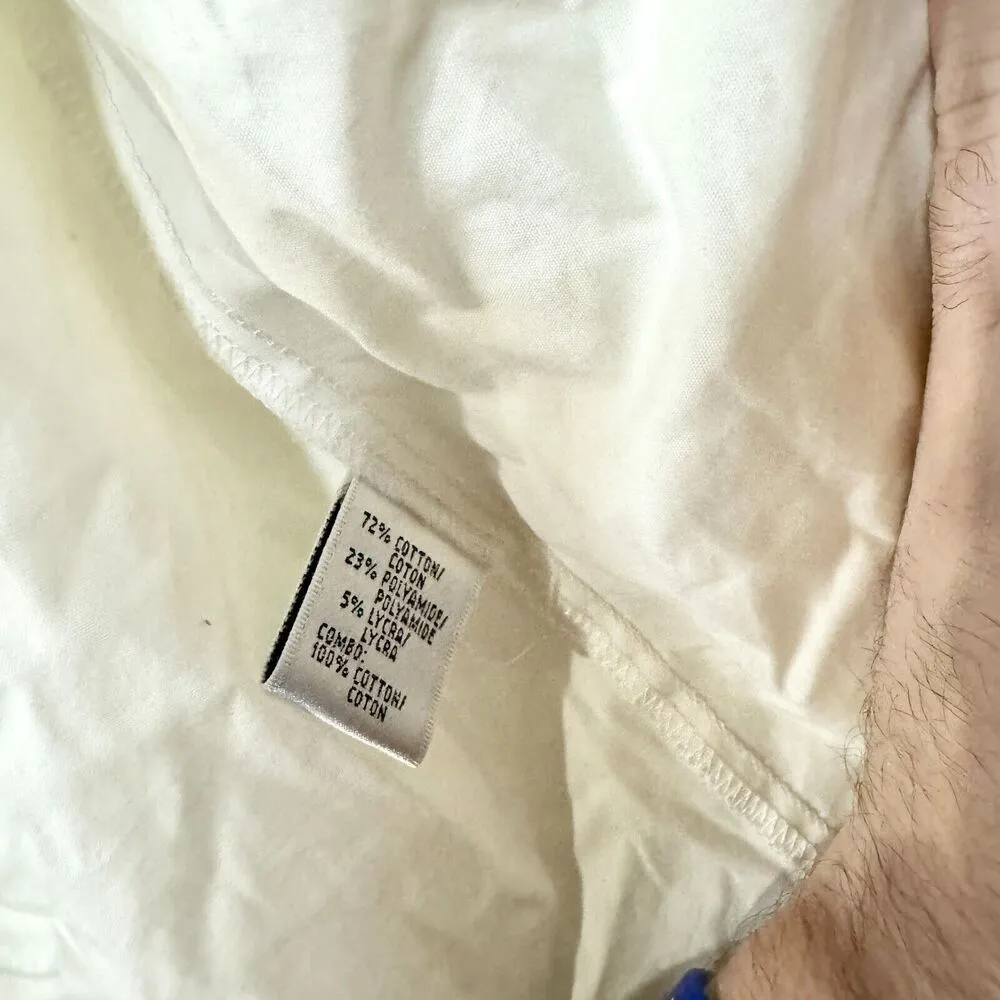 LAFAYETTE 148 Blouse Women Size 10 White Button Up Embroidered Long Sleev Cotton - Image 3