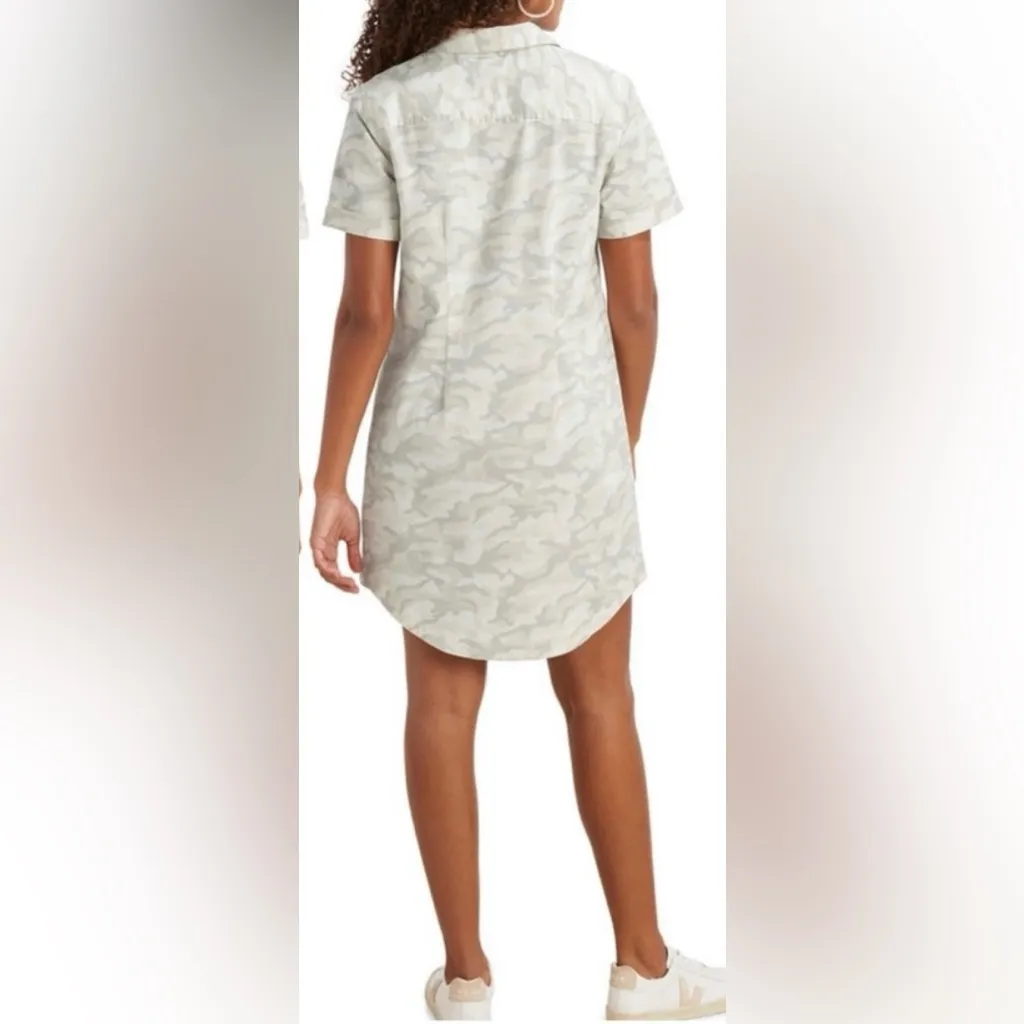 Vineyard Vines Margo Camo Utility Dress in Camo Pina Colada Shirt Dress Size 6 - Image 2