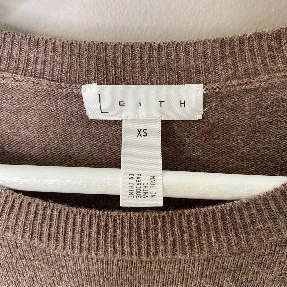 Leith  Pullover Sweater Brown Sz XS - Image 2