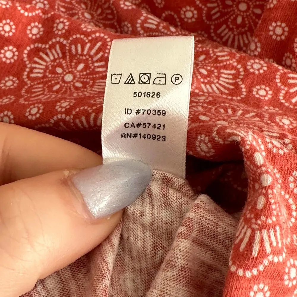 Loft Geometric Bow Back Vintage Soft Tank Size Large - Image 6