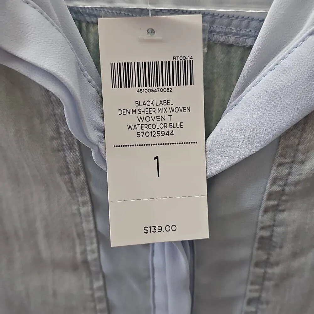 Chico's Black Label Blouse NWT, Size 1 CHICO'S, Size M (8-10) U.S. - Image 4