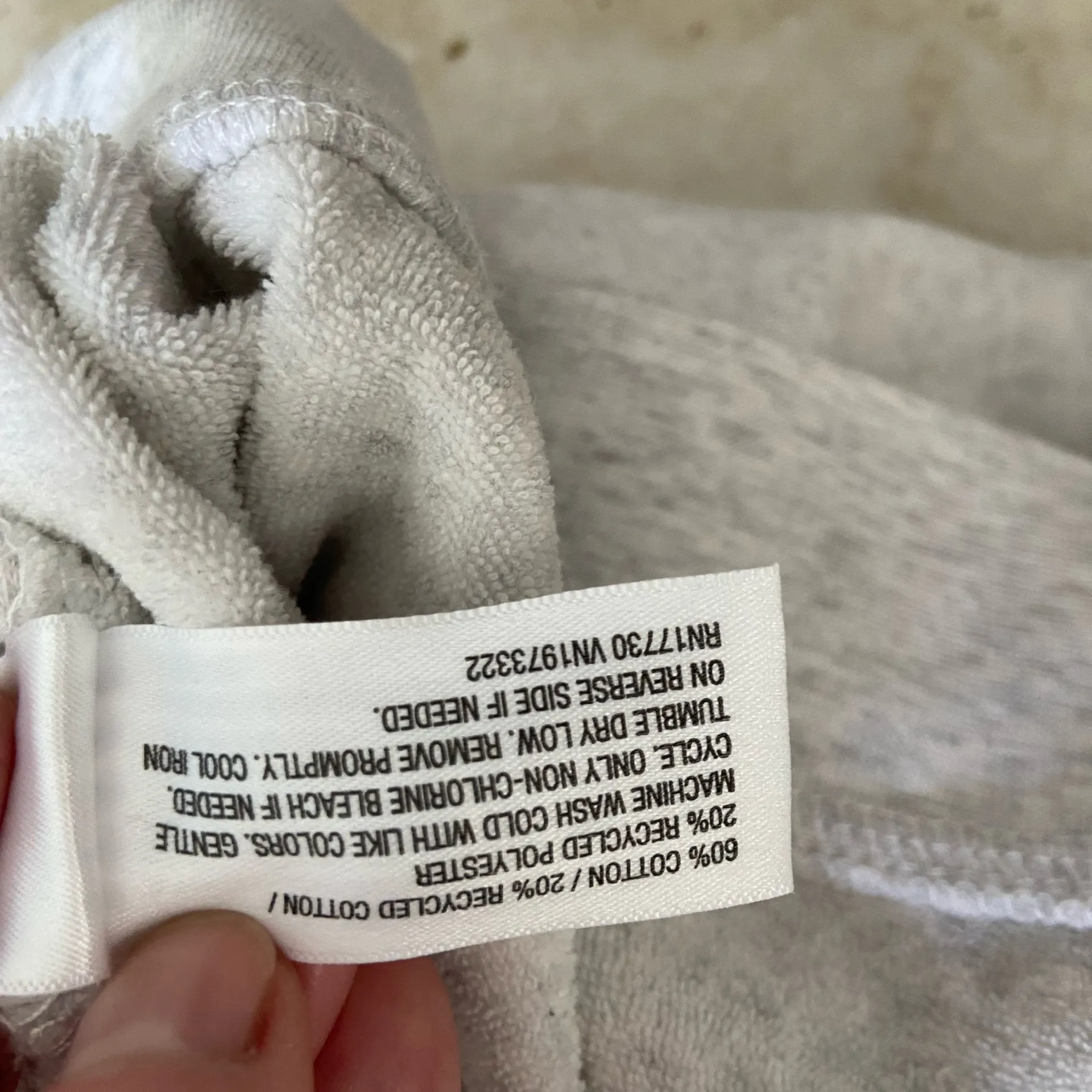 Fleece Lounge Set Gray Small - Image 9