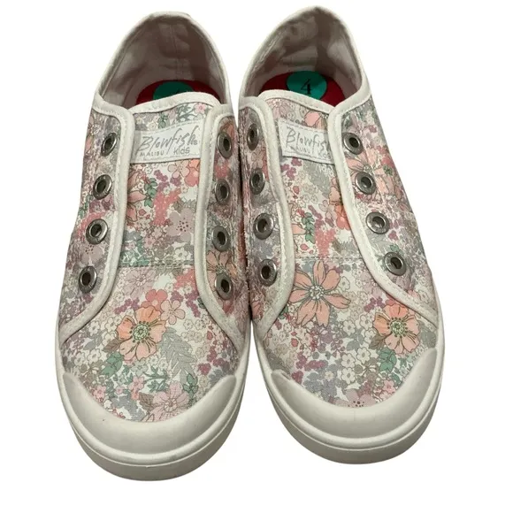 Blowfish Malibu youth Sz 4 women’s 6.5-7 casual sneakers multicolor canvas - Image 2