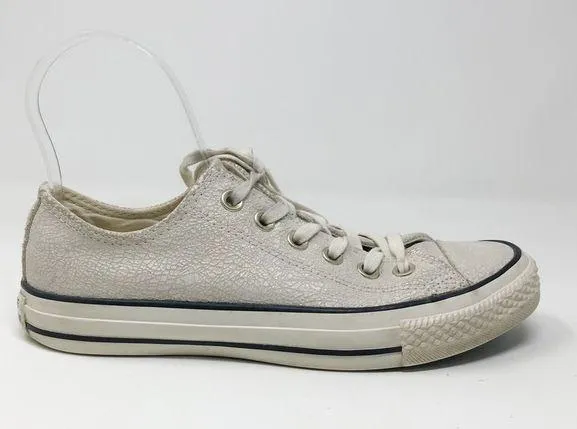 Converse All Stars CAS Crackled iridescent Leather Sneakers Shoes womens 7.5 - Image 6