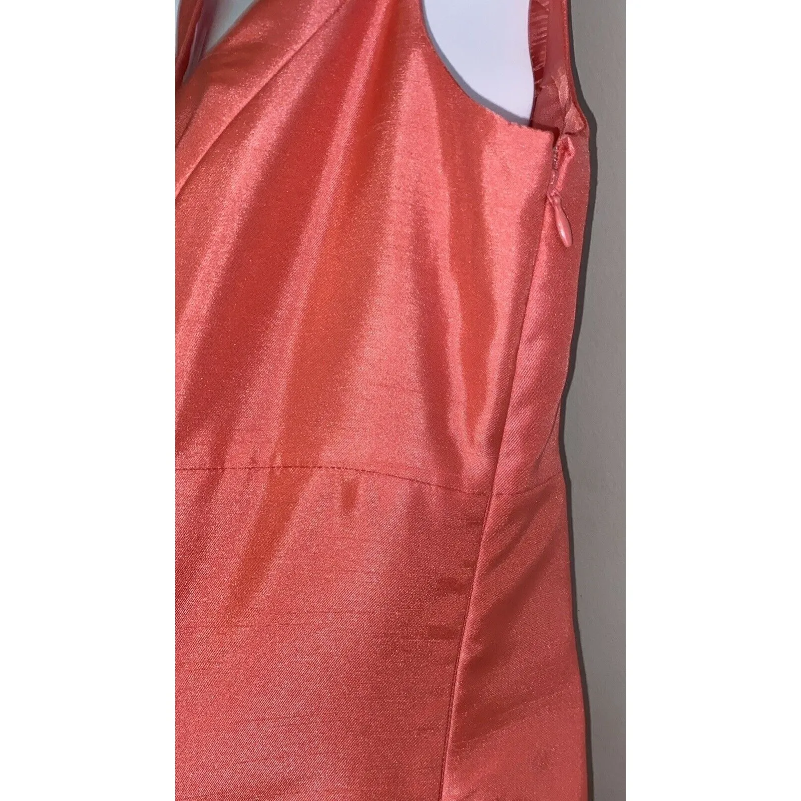 John Mayer Collection Women's Sz 10 2pc Coral Blazer & Dress Suit Outfit - Image 10