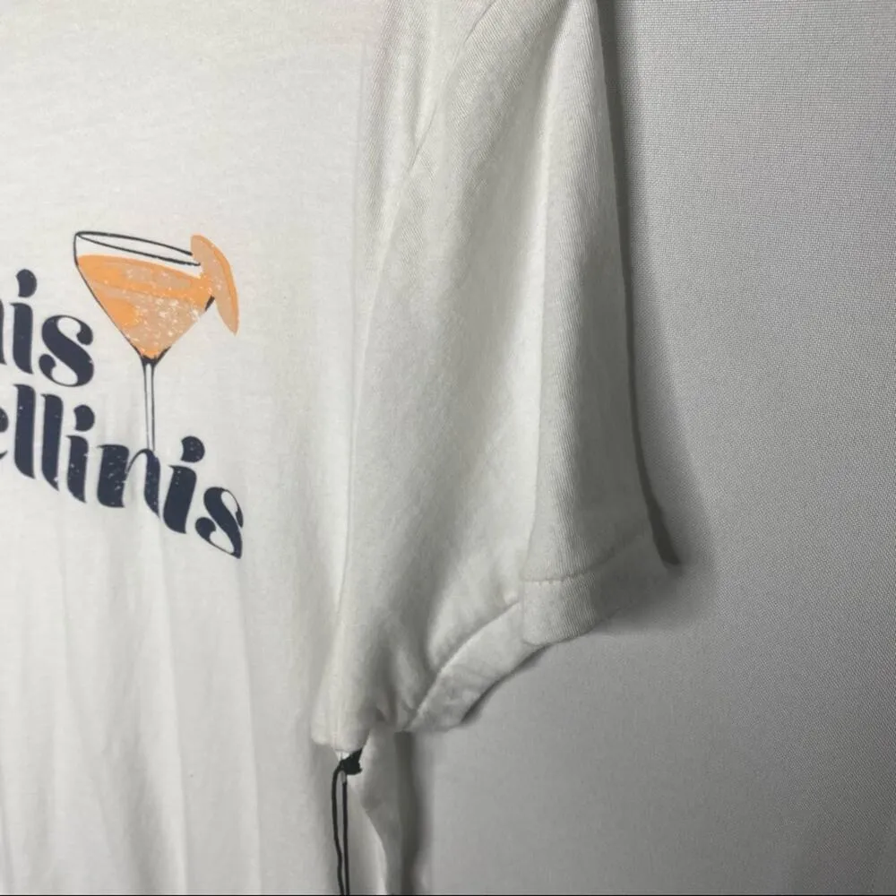 Short Sleeve Bikinis & Bellinis Keke Graphic Tee Size Small White New - Image 5