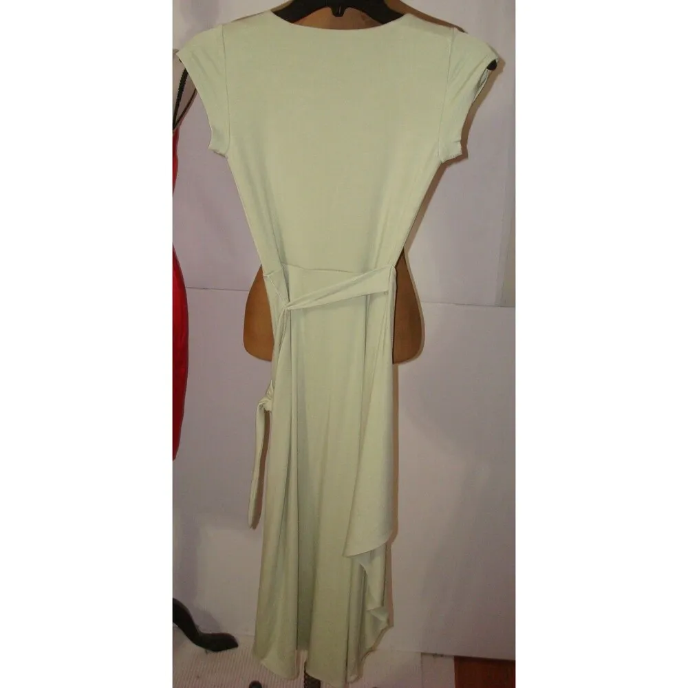 New Womens Wilfred Aritzia Saturn Short Sleeve Midi Dress Light Green XS Size XXS - Image 4