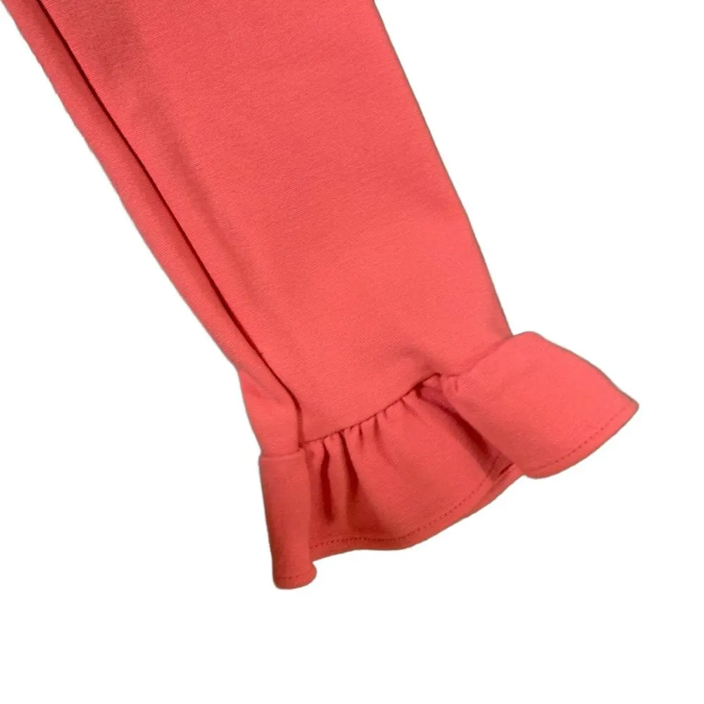 Rachel Parcell | Pink Ruffle Neckline Long Sleeve Pink Blouse Barbie Size Small - Image 11