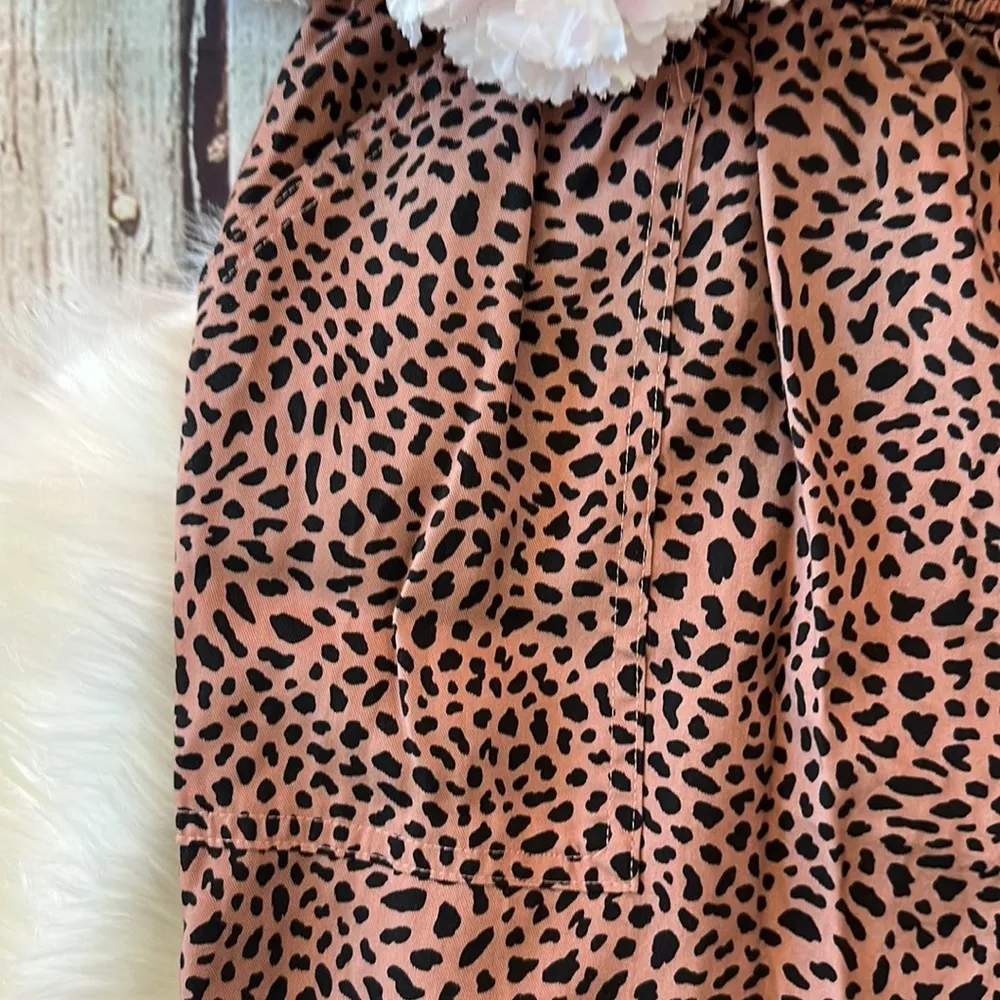 PINK Victoria’s Secret Leopard Cheetah Print Style Joggers with Pockets - Image 4